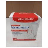 All Health Rolled Gauze Pads 3 X 2.5 Yds for Cleaning or Covering Wounds, White, 10 Count (B07FXXZXG8)