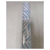 Guvana Line Peel and Stick Wallpaper Blue and White 17.7 x 472in