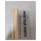 Know Your Worth Acrylic Decor