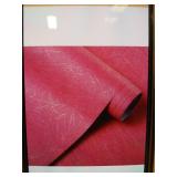 GloryTik Pink Peel and Stick Wallpaper Embossed Self Adhesive 17.3 x 78.7in