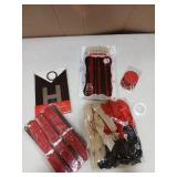 Black and Red Happy Birthday Decorations