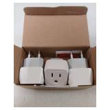 Ceptics CT-9C Continental European Travel Adapter Plug - Type C (3-Pack)
