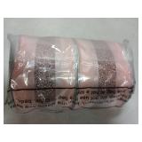 Rose Gold Satin Ribbon 2.5in x 10yds with Glitter Mesh Pink Wired Ribbon 2pk