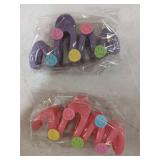 Jelly Color Wavy Hair Claw Clips 2pk