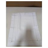 Sutavia Handmade Hemstitch Table Runner White 14 x 36in