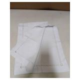 Sutavia Handmade Hemstitch Table Runner White 14 x 36in