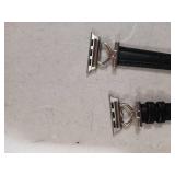 Apple Watch Band Black with Silver Heart