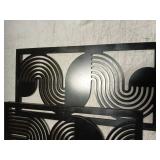 Putuo Decor Modern Minimalist Wall Art Set of 3, Black and Gray MDF Cut-Out Geometric Line Panels, Abstract Vertical Art for Living Room Bedroom Office Wall Decor