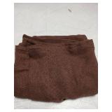 SeeGlee 2 Panels 36 Inches Long Natural Brown Linen Blend Light Filtering Short Window Curtains Bathroom,Privacy Semi Sheer Curtains for Small Door Window RV Camper,W26 x L36