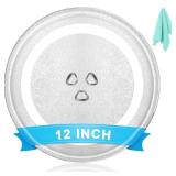 Universal Microwave Plate Replacement Glass Turntable | Fits GE, Panasonic, LG, Whirlpool, Maytag, Cuisinart & More 12 inch