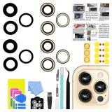2 Sets LEAFE for iPhone 14 Pro and iPhone 14 Pro Max Camera Lens Replacement, OEM Original Camera Glass Lens with Pre-Installed Adhesive+Repair Tools