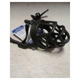 BARKLESS Dog Muzzle, Basket Muzzle for Biting, Chewing and Scavenging, Humane Cage Mouth Cover, Perfect for Grooming and Training Large Aggressive Reactive Dogs (L, Black)