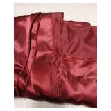 Horbaunal Burgundy Satin Tablecloth 60 x 120 Inches Rectangle Table Cloth Bright Silky Table Cover Overlay Dining Tablecloths for Wedding Party Banquets