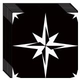 VICCI 24pcs Floor Tile Stickers Peel & Stick Kitchen Backsplash Wall Tile Decals 7.87"*7.87" Subway Sticker Self-Adhesive for Bedroom Bathroom Laundry Home Fireplace Decor,Black & White