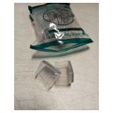 Rectangle Chair Leg Protectors for Hardwood Floors, Silicone Covers to Protect Wood Tile Floors Felt Pads Furniture Leg Caps Reduce Noise, Easy to Move,16 PCS Clear.