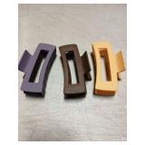 Modern Rectangle Hair Clips Set