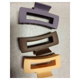 Modern Rectangle Hair Clips Set