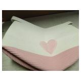 Childishness ndup Large Cotton Rope Basket, Woven Storage Basket for Toy, Laundry and Blanket Organizer Basket, Round Hamper Basket with Handles for Kid