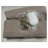 Dark Flax Curtains 102 Inches Long Pinch Pleated for Living Room 2 Panels Set Greyish Beige Pinch Pleat Drapes Back Tab Farmhouse Ceiling Floor 102 Inch Window Curtains Bedroom Burlywood Birch Taupe