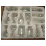 Bud Vases Set Small Vintage Glass Bottles Clear Bud Vases in Bulk Multiple Shape Cute Glass Vases for Rustic Wedding Centerpieces Table Decorations and Home Decor(Clear) 36 pcs