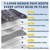 Anfie Weighted Blanket Kids (40"x60" 5lbs), Weighted Blanket Cooling Blanket for Sleeping,Throw Size Breathable Blanket with Premium Glass Bead(Space Grey)