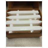 MCEAST 36 Pieces Christmas Tree Fences White Picket Fence Border 4.6 x 12 Inches Mini Plastic Decorative Fences Christmas Tree Barrier for Dogs Kids Home Wedding Fairy Garden Party