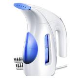 HiLIFE Steamer for Clothes, Portable Handheld Clothing Steamer, 240ml Big Capacity, 700W, Strong Power, Fabric Quick Wrinkle Remover for Home, Office, Travel (ONLY FOR 120V)-Blue