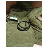 Large Dog Heating Pad Waterproof Electric Heated Beds, Pet Pads for Indoor Outdoor, Adjustable Temperature, Chew Resistant Cord, Washable Green Clover Cat Heating Pad Non Slip Bottom(35"X27")