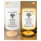 SOUHONEY Pastor Appreciation Gifts - Unique Pastor Gifts for Men for Pastor Day, Christmas, Birthday, Anniversary, Fathers Day, Fabric Bedside Decor Lamp