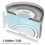 Techphardo 1Gallon No Spill Dog Water Bowl-3.8L Large Capacity, BPA-Free, Anti-Splash & Anti-Digging Design with Non-Slip Base, for Messy Drinkers