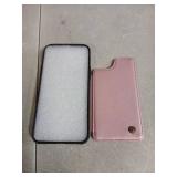 Pink Leather iPhone 12 Pro Max Wallet Case
