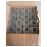 YSD 16PCS Chair Leg Floor Protectors, 0.75inch Small Transparent Chair Leg Caps for Tilt Chair Legs, Hardwood Floor Protectors for Furniture Legs with Felt Pads Sliders,No Scratches No Noise