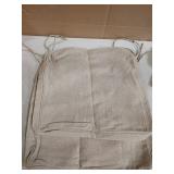 Natural Linen Outdoor Seat Cushions Set of 2