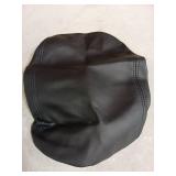 Black Leather Car Center Console Cover