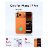 ESR for iPhone 17 Pro Case, 7X Military-Grade Drop Protection, Shock-Absorbing Rugged Cover with Camera Control Button, MagSafe Accessories Compatible, Cyber Series, Navy Blue