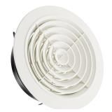 HG POWER 8 Inch Soffit Vent Round Air Vent Cover with Louver, ABS Adjustable Ceiling Vent Covers for Living Room, Bathroom, Kitchen, Greenhouse, Ventilation System, White - Opening Size 7.28"