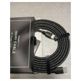 PowerBear 4K HDMI Cable 10 ft | High Speed Hdmi Cables, Braided Nylon & Gold Connectors, 4K @ 60Hz, Ultra HD, 2K, 1080P, ARC & CL3 Rated | for Laptop, Monitor, PS5, PS4, Xbox One, Fire TV, & More