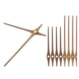 PATIKIL Replacement Clock Hands Kit, 5 Set Wooden Clock Mechanism Movement Wall Clock Hands Parts Replacement for 12 Inch Wall Clock Repair DIY Home Art Decor, H1
