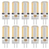 OPXELUYO G4 120V Led Bulbs 3W Equivalent 30W Halogen 300 Lm Warm White JC Bi-Pin Base Under-Cabinet Light 10 Pack