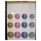 Disco Ball Iron On Patches 12pcs