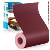 Leather Repair Patch Tape Kit, 4" x 63" Self Adhesive Leather Repair Patch for Furniture, Vinyl Leather Repair Kit for Car Seat, Chairs, Couch, Sofa, Boat Maroon