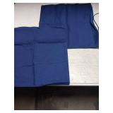 Encasa XO Christmas Throw Pillow Covers 16x16 in Set of 2 Scotch Blue | No Inserts | Cotton Pillow Covers for Living Room, Bed, Sofa, Couch | Decorative Throw Pillow Covers with Improved Zippers