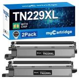 myCartridge Compatible Toner Cartridge Replacement for Brother TN229XL TN229 TN-229XL TN-229XLBK Toner High Yield 2 Black Use for MFC-L3780CDW MFC-L3720CDW HL-L3280CDW Printer TN229XL Toner with Chip