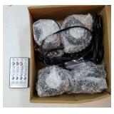 Colored Pond Lights, Bright LED Underwater Pond Light Submersible Fountain Lights APP and Remote Control, Dimmable, Timer, IP68 Waterproof Fish Tank Light for Aquarium Fountain Garden (4-Head)