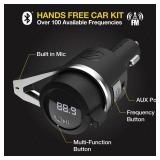 FM Bluetooth Radio Transmitter for Car, Hands-Free Kit with Dual USB Charging Ports, 12W USB-A + 20W Fast Type-C Car Charger, Wireless Adapter for Calls, Siri and Google Assistant - Retail: $31