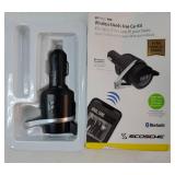 FM Bluetooth Radio Transmitter for Car, Hands-Free Kit with Dual USB Charging Ports, 12W USB-A + 20W Fast Type-C Car Charger, Wireless Adapter for Calls, Siri and Google Assistant - Retail: $31