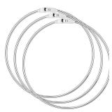 3 Pack 6 Inch Metal Rings Wrench Organizer Easy to Open and Close Heavy Duty for Bib Vests Craft Index Card Dream Catcher Key - Retail: $9