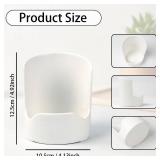 Ceramic Sponge Holder for Kitchen Sink Counter, Dish Brush Sponge Caddy, Kitchen Organizer Accessories, Small Pot Lid Holder(White) - Retail: $11
