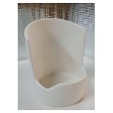 Ceramic Sponge Holder for Kitchen Sink Counter, Dish Brush Sponge Caddy, Kitchen Organizer Accessories, Small Pot Lid Holder(White) - Retail: $11