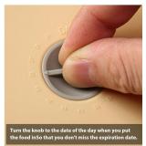 Replacement Lids for Pyrex 7402-PC 7 Cup, Silicone Round Storage Cover Lid for Anchor Hocking Glass Bowl 2 Pack with Date Mark Beige